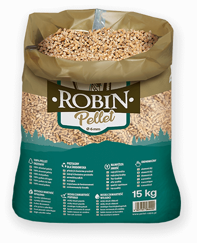 worek pelletu opałowego Robin do kupienia w Jedwabnem lub sklepie internetowym